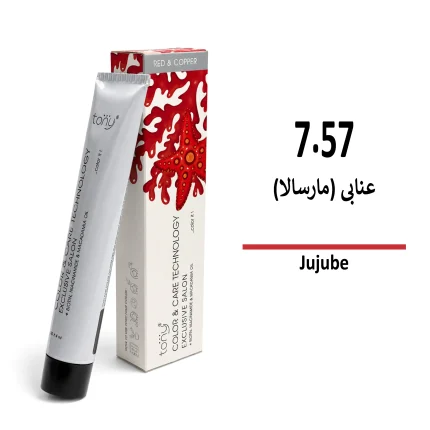 رنگ مو عنابی مارسالا 7/57 تونی حجم 100 میلی لیتر