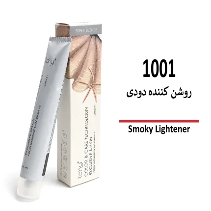 رنگ مو تونی روشن کننده دودی 1001