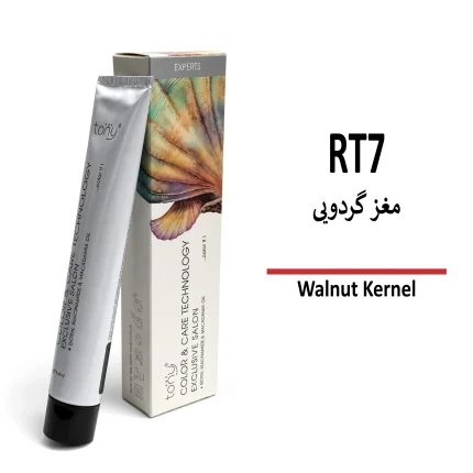 رنگ مو مغز گردویی RT7 تونی حجم 100 میلی لیتر