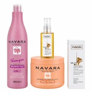 پک شامپو ماسک و سرم آرگان ناوارا NAVARA